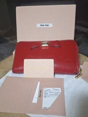 Miu Miu  Authentic Red Wallet